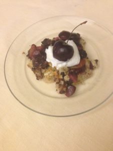 Chocolate Cherry Bread Pudding 1